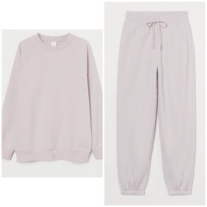 SET Lavender matching loungewear set pullover and joggers
